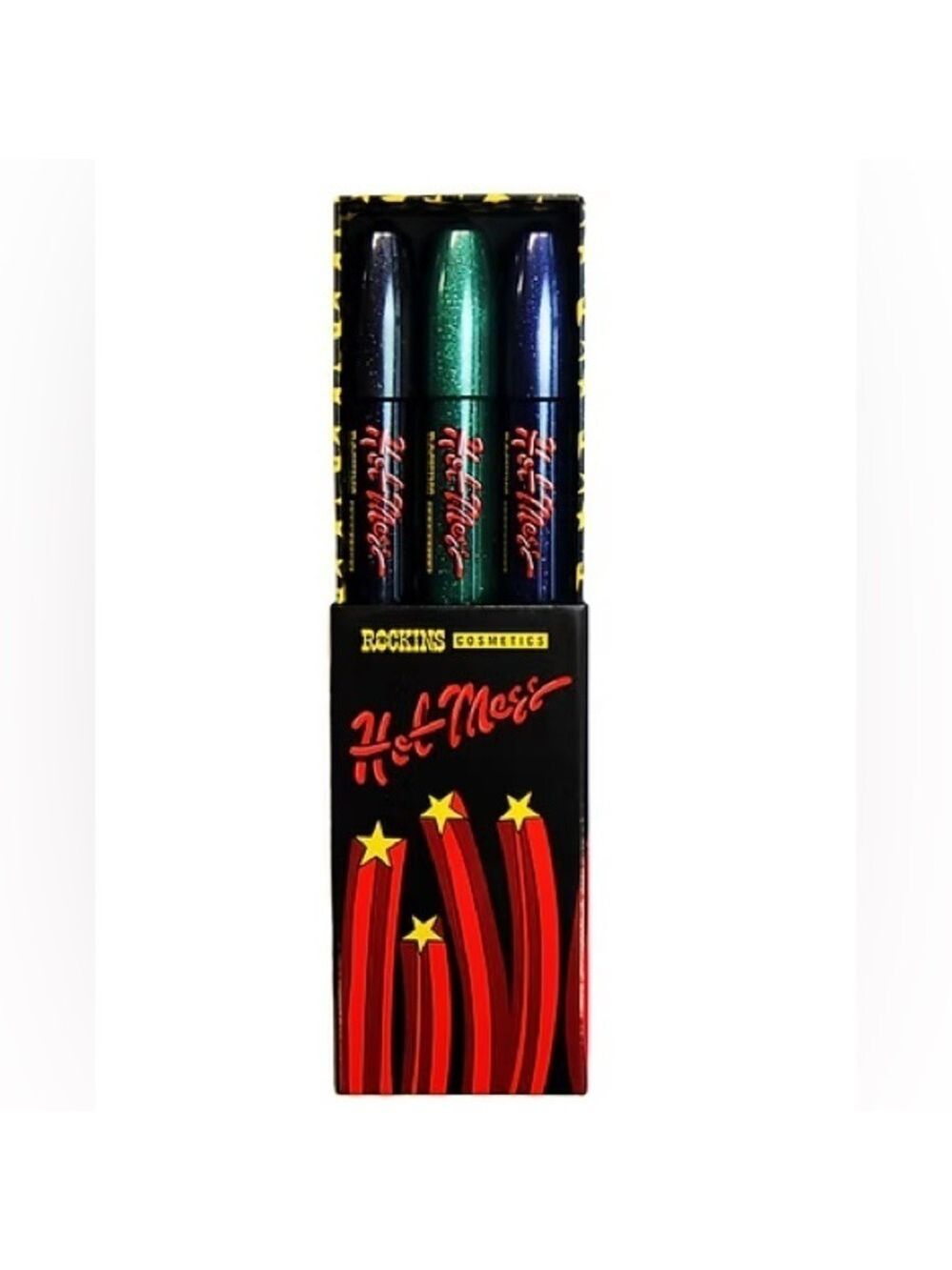 Rockins Cosmetics Hot Mess Glitter Gel Eye Pens Box Set - Picture 3 of 15